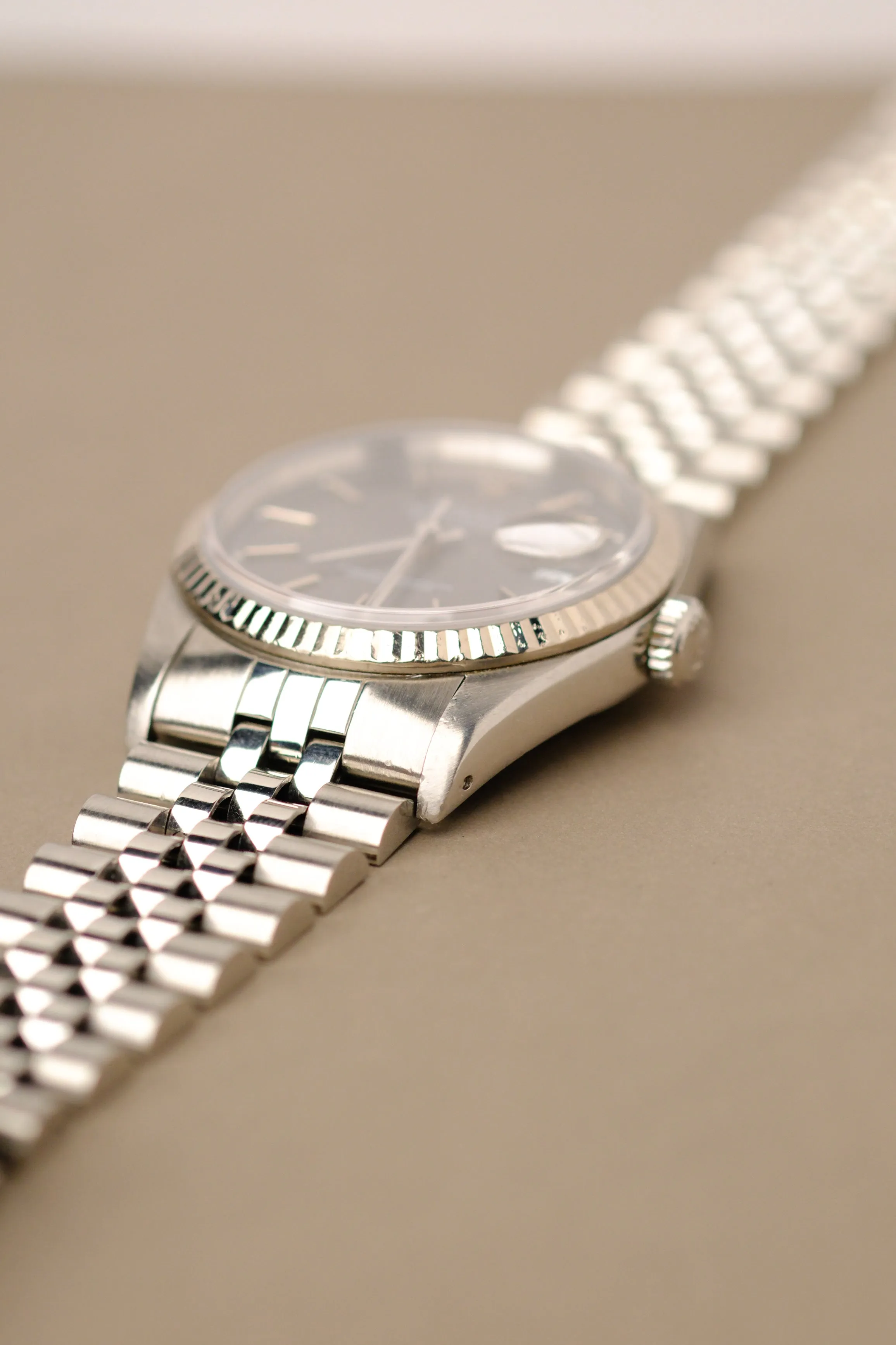 Rolex Datejust 16234 Grey 'Chapter Ring' Dial w/Box & Papers