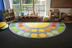 Safari Large Semi-Circle Placement Carpet 4x2m