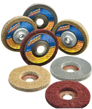 Saint-Gobain Rapid Finish Bear-Tex Unified Wheel, 4 1/2X5/8-11, Med High Strength, Alum Oxide, 66261023949
