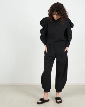 scallop sweatshirt - black black