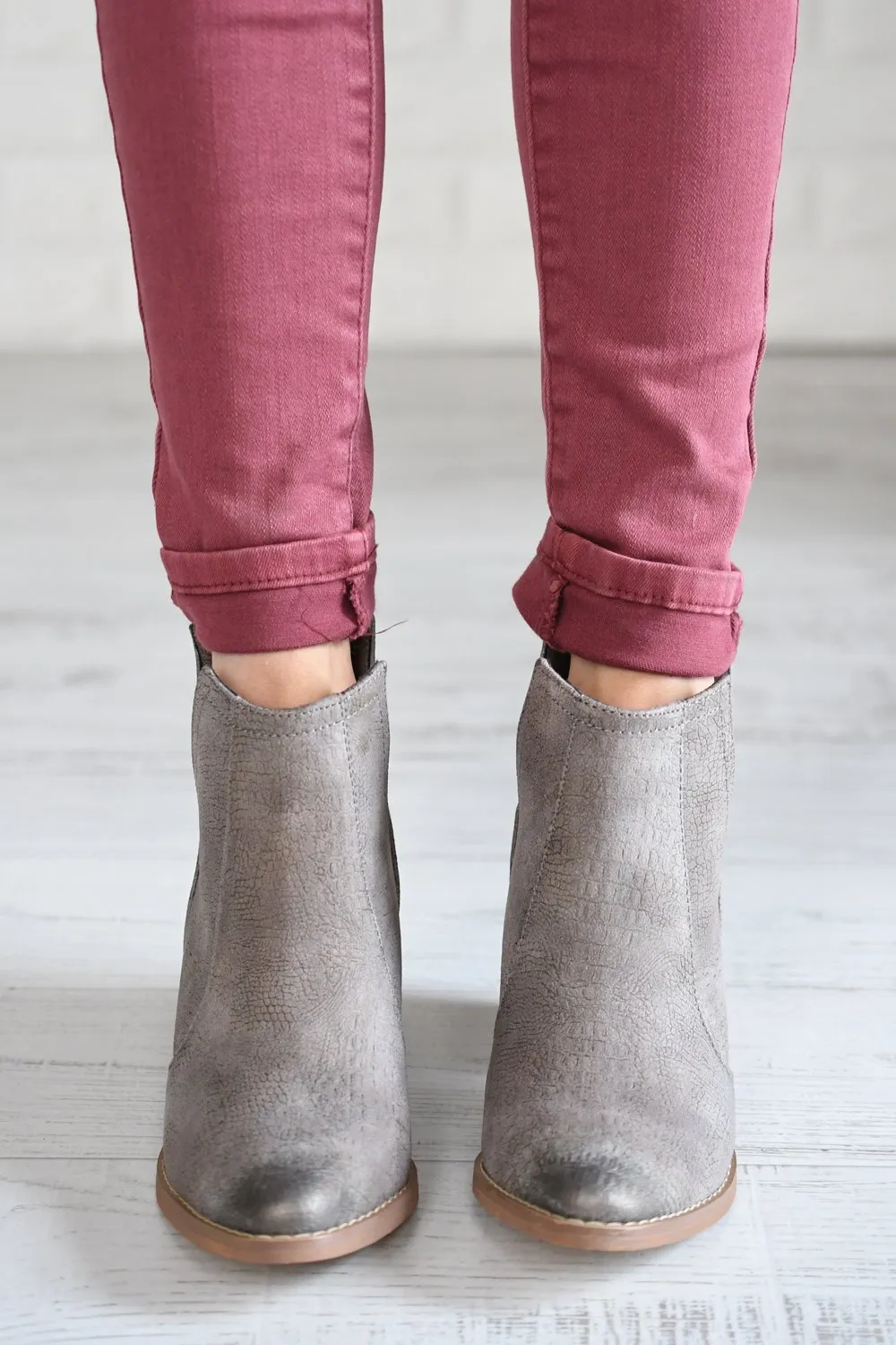 Shea Booties ~ Grey
