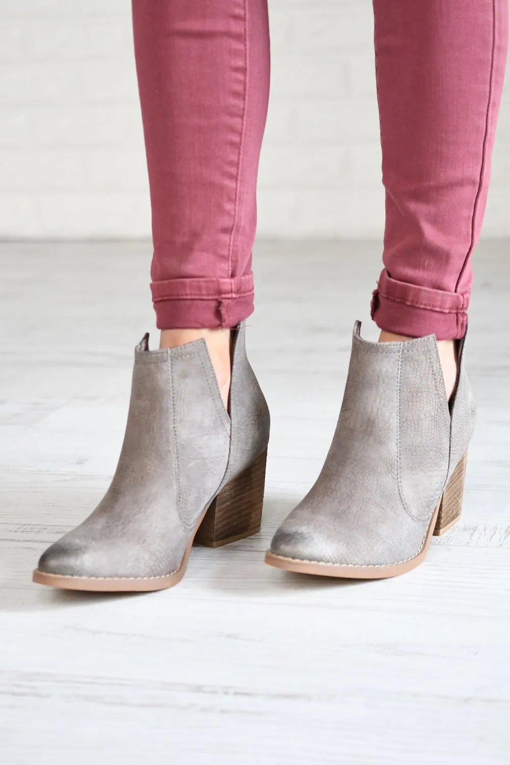 Shea Booties ~ Grey