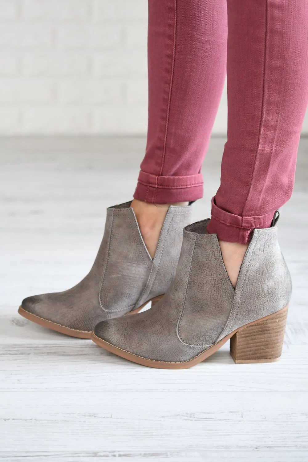 Shea Booties ~ Grey