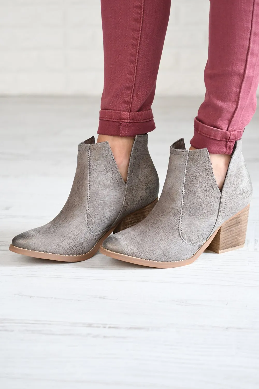 Shea Booties ~ Grey