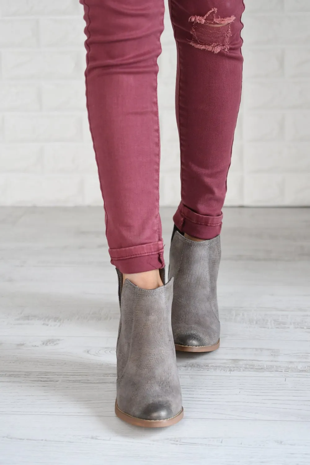 Shea Booties ~ Grey