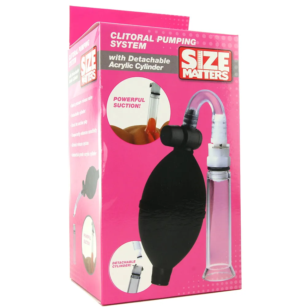 Size Matters Clitoral Pumping System