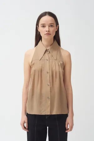 Sleeveless Shirt - Khaki