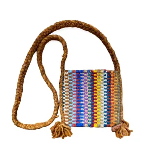 Small Brown Woven Purse
