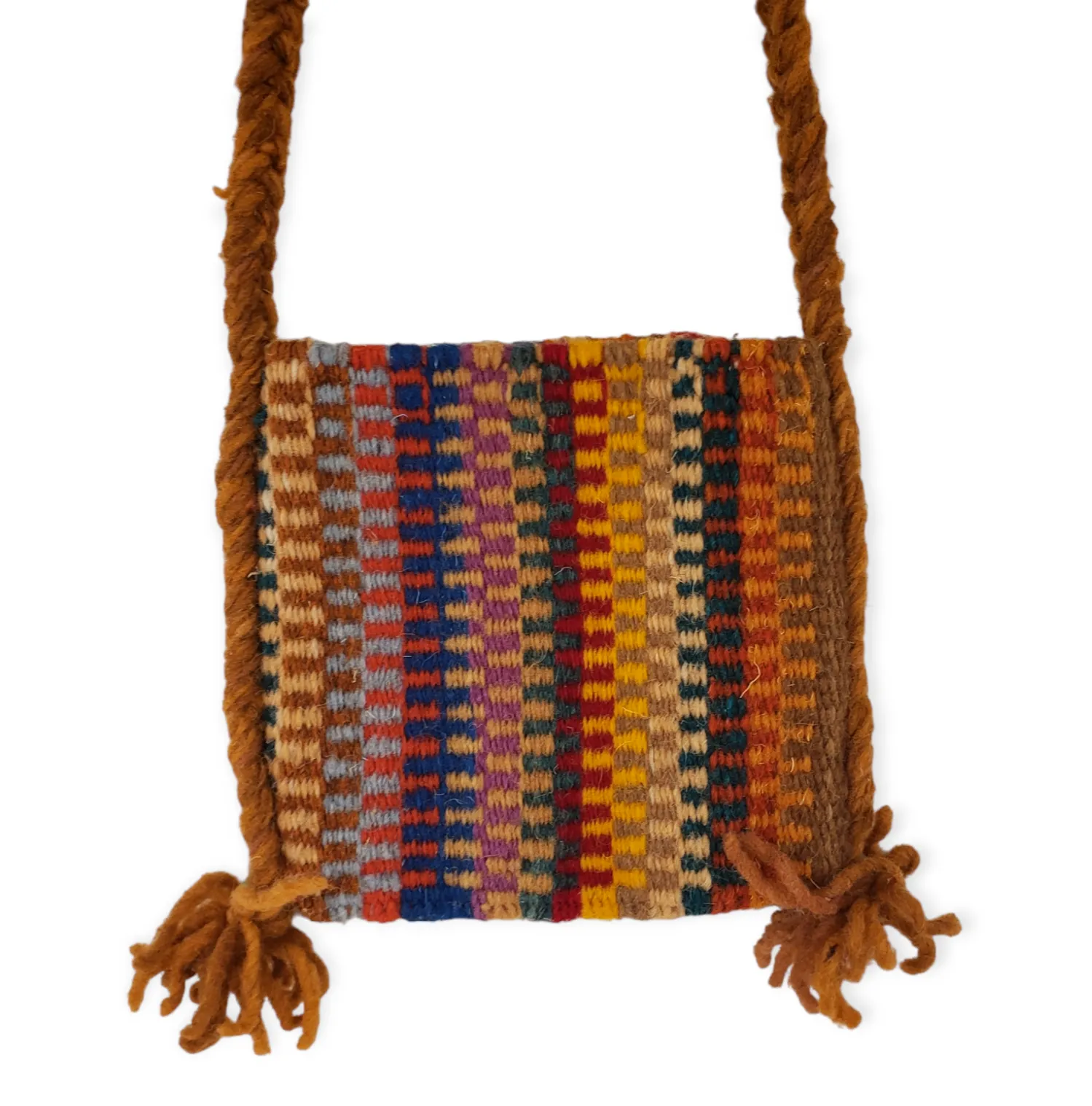 Small Brown Woven Purse