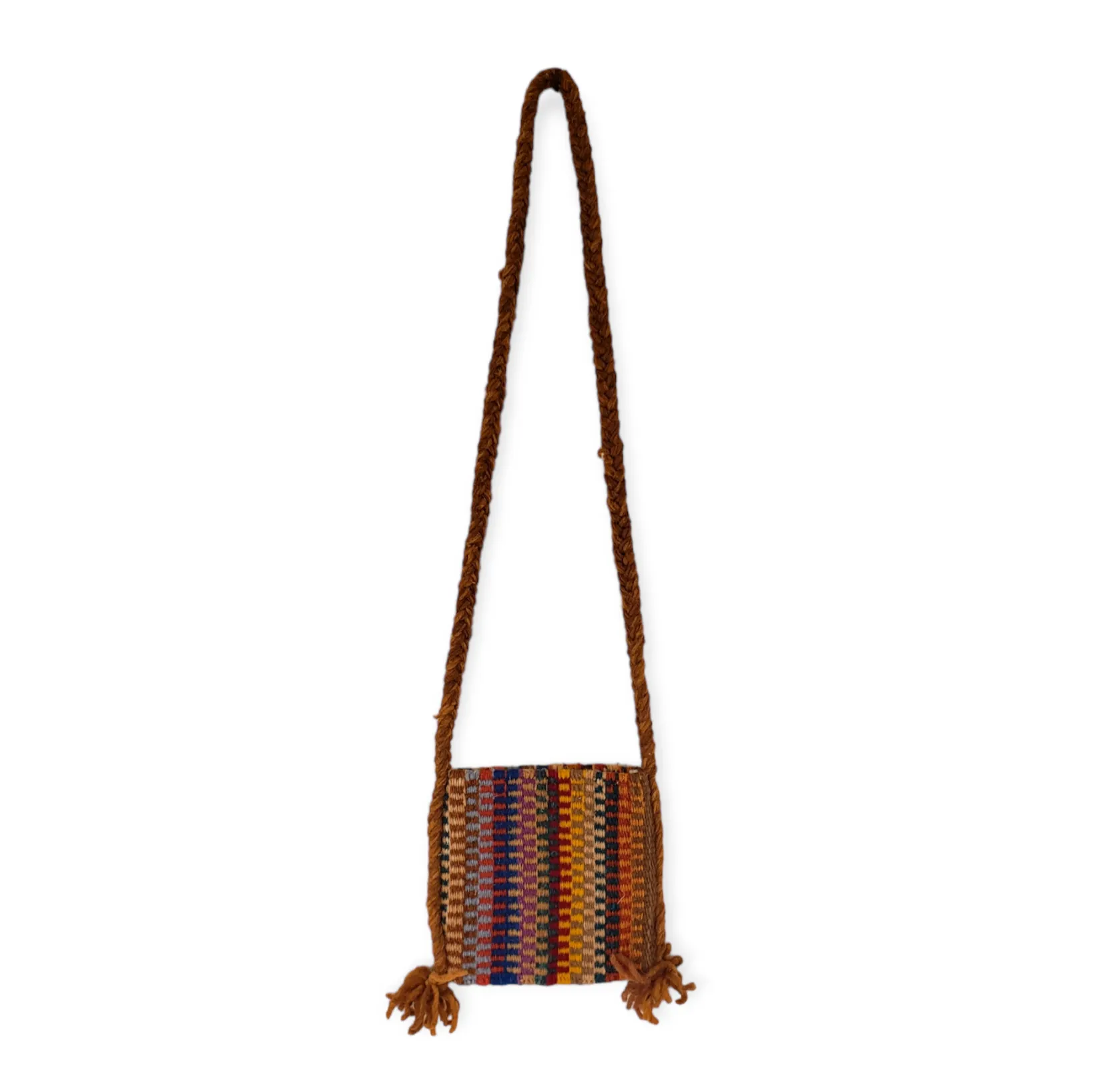 Small Brown Woven Purse