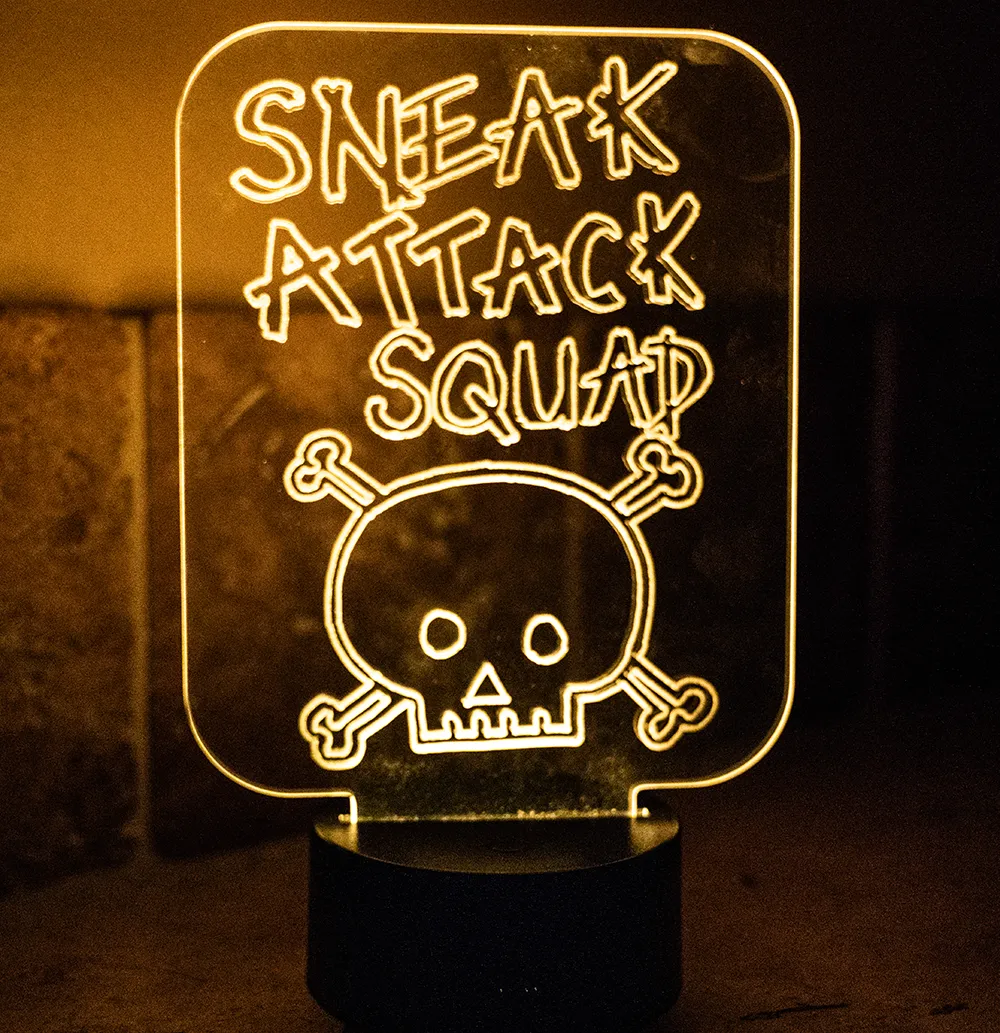 Sneak Attack Squad Multi Colored Night Light.