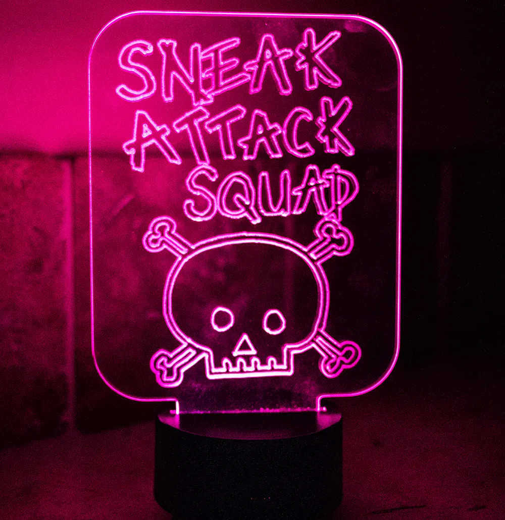 Sneak Attack Squad Multi Colored Night Light.