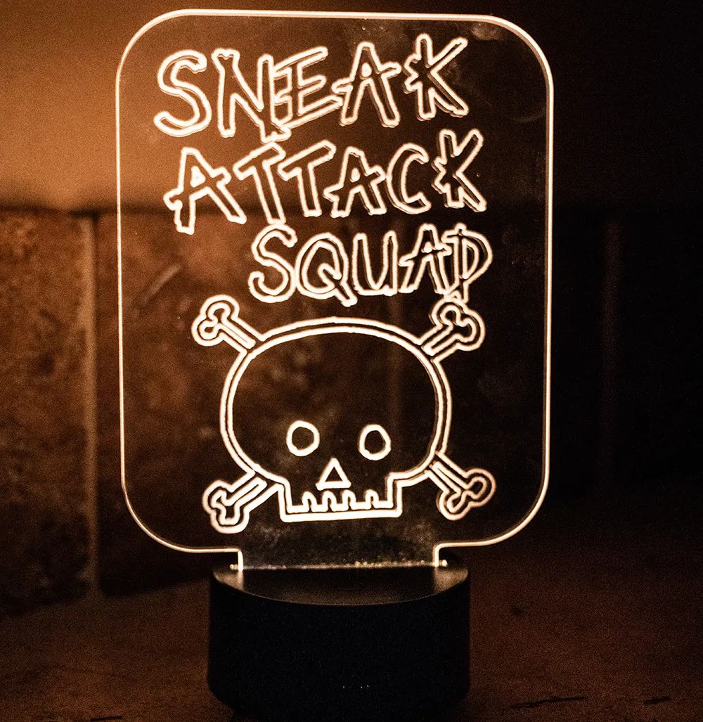 Sneak Attack Squad Multi Colored Night Light.