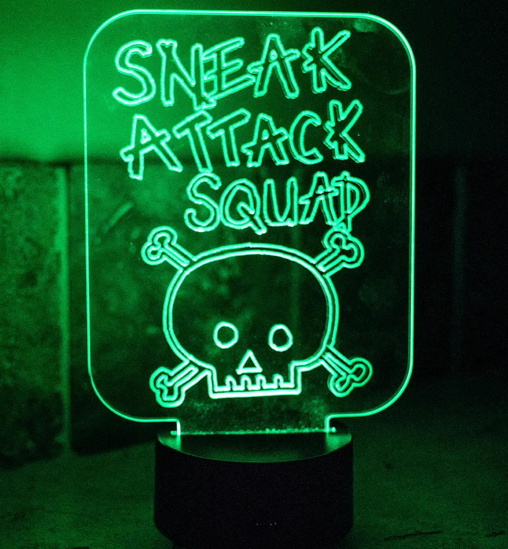 Sneak Attack Squad Multi Colored Night Light.
