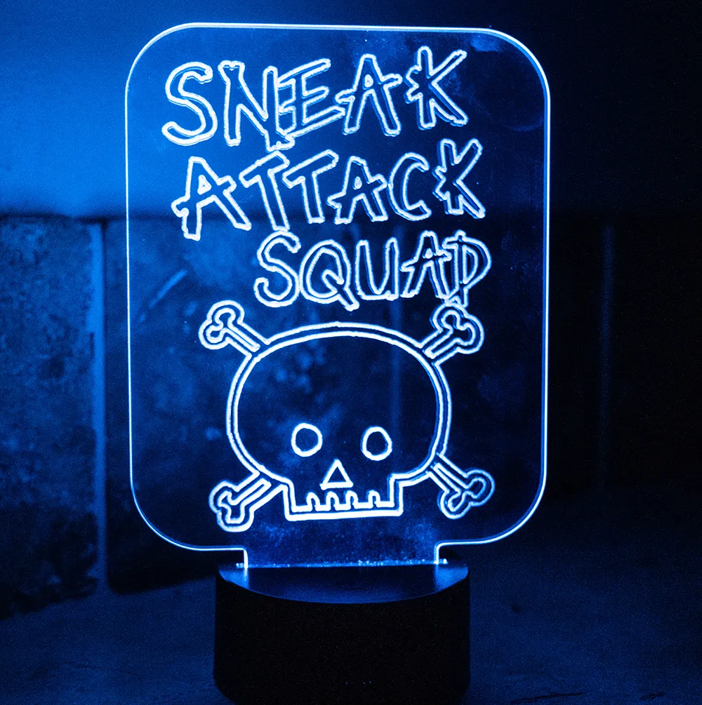 Sneak Attack Squad Multi Colored Night Light.