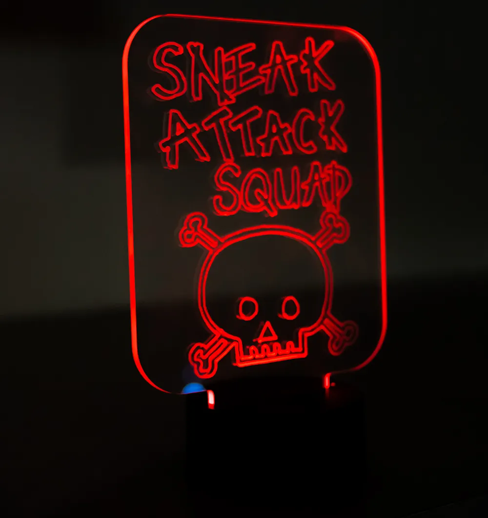 Sneak Attack Squad Multi Colored Night Light.