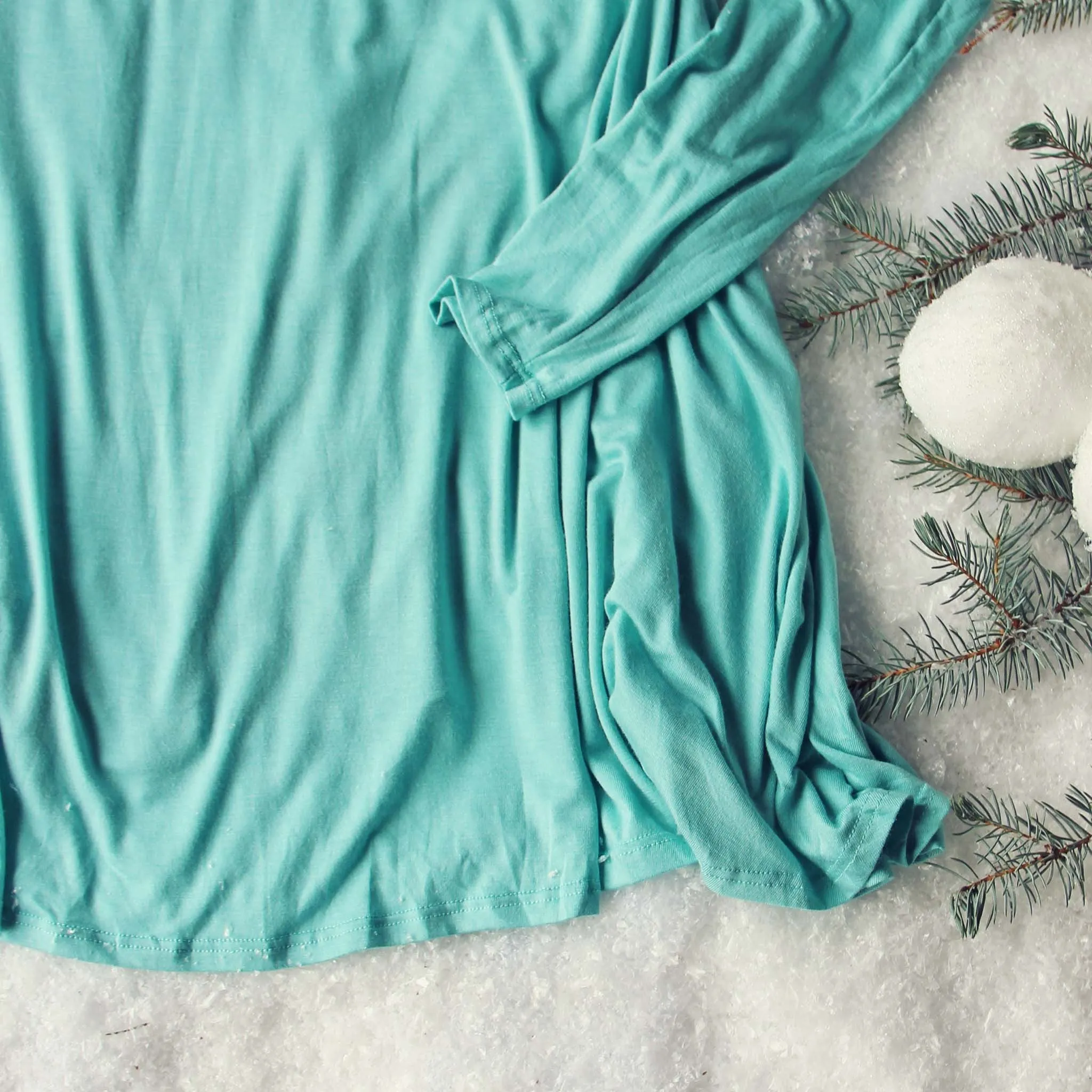 Soft & Cozy Tee in Turquoise