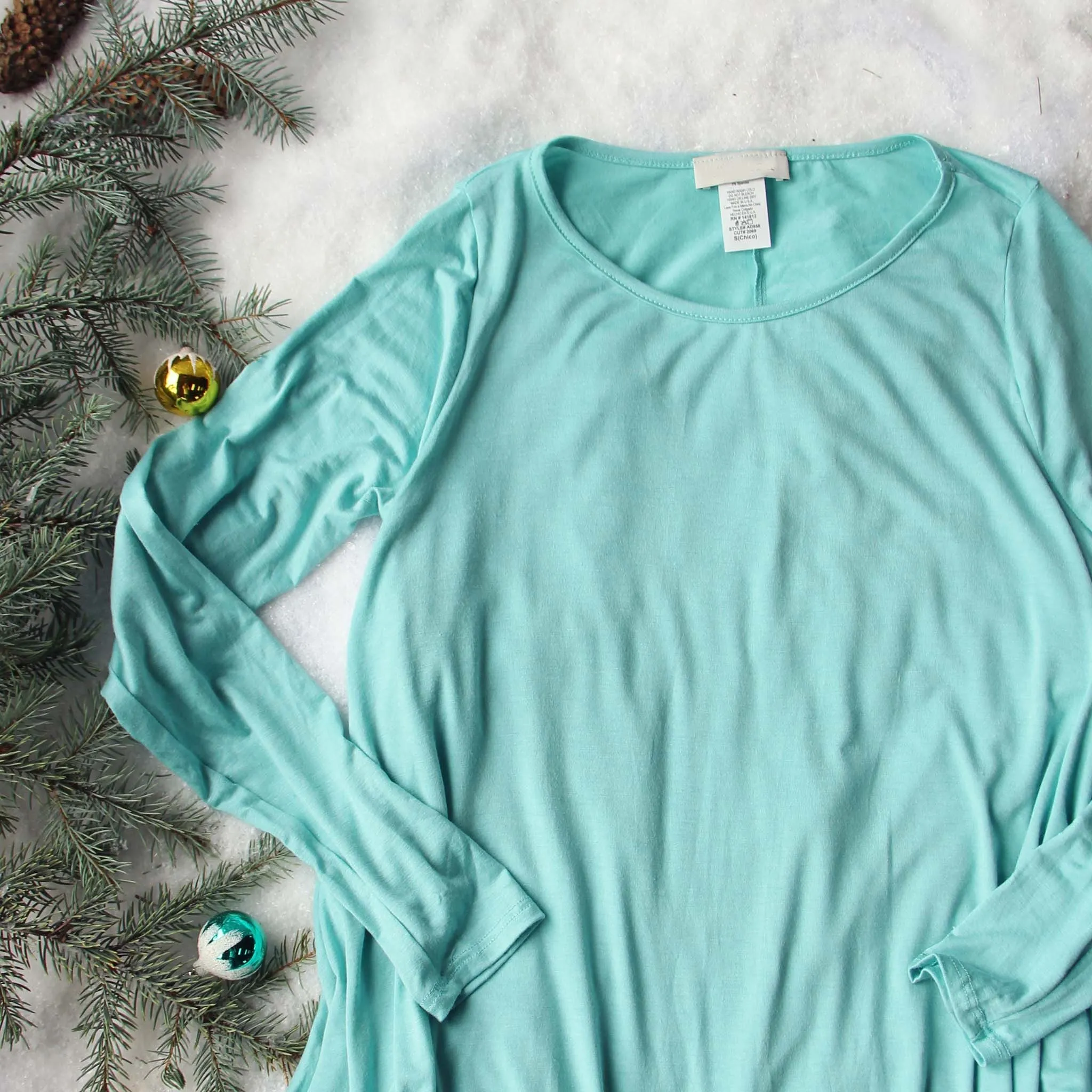 Soft & Cozy Tee in Turquoise