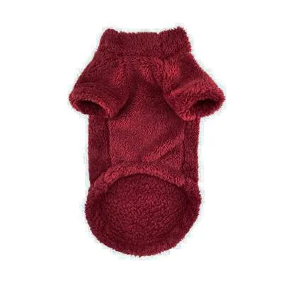 Soft Plush Pullover Burgundy