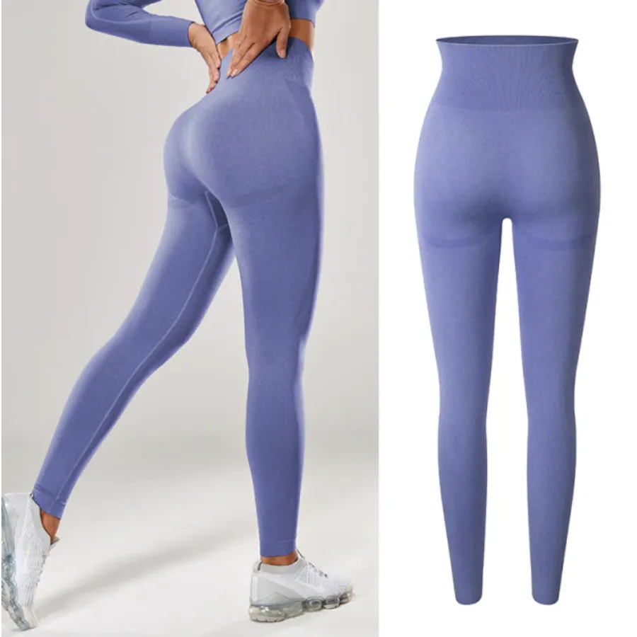 Soft Shade Leggings - Purple-Dark-Style 1