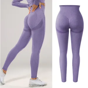 Soft Shade Leggings - Purple-Dark-Style 1