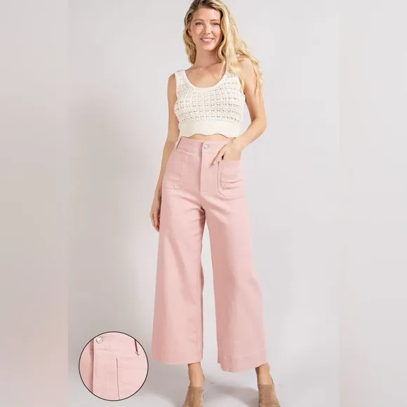Soft Wash Wide Leg Jeans - eesome