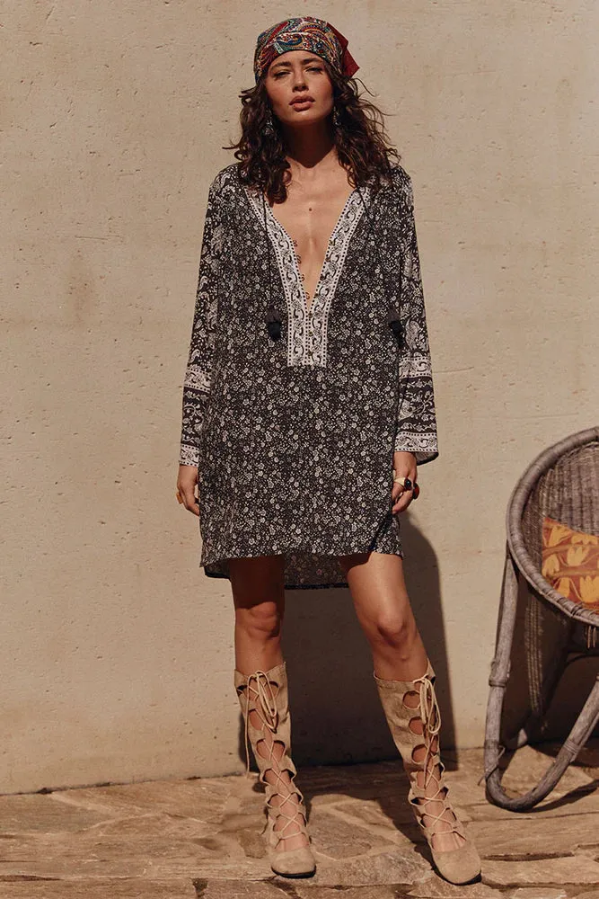Spell LITTLE BIRD TUNIC DRESS Midnight