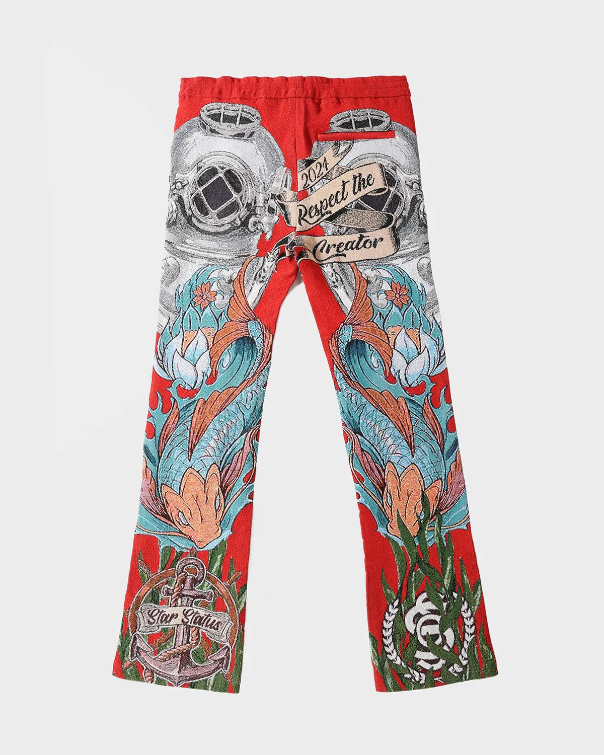Star Status Sweatpants in Red