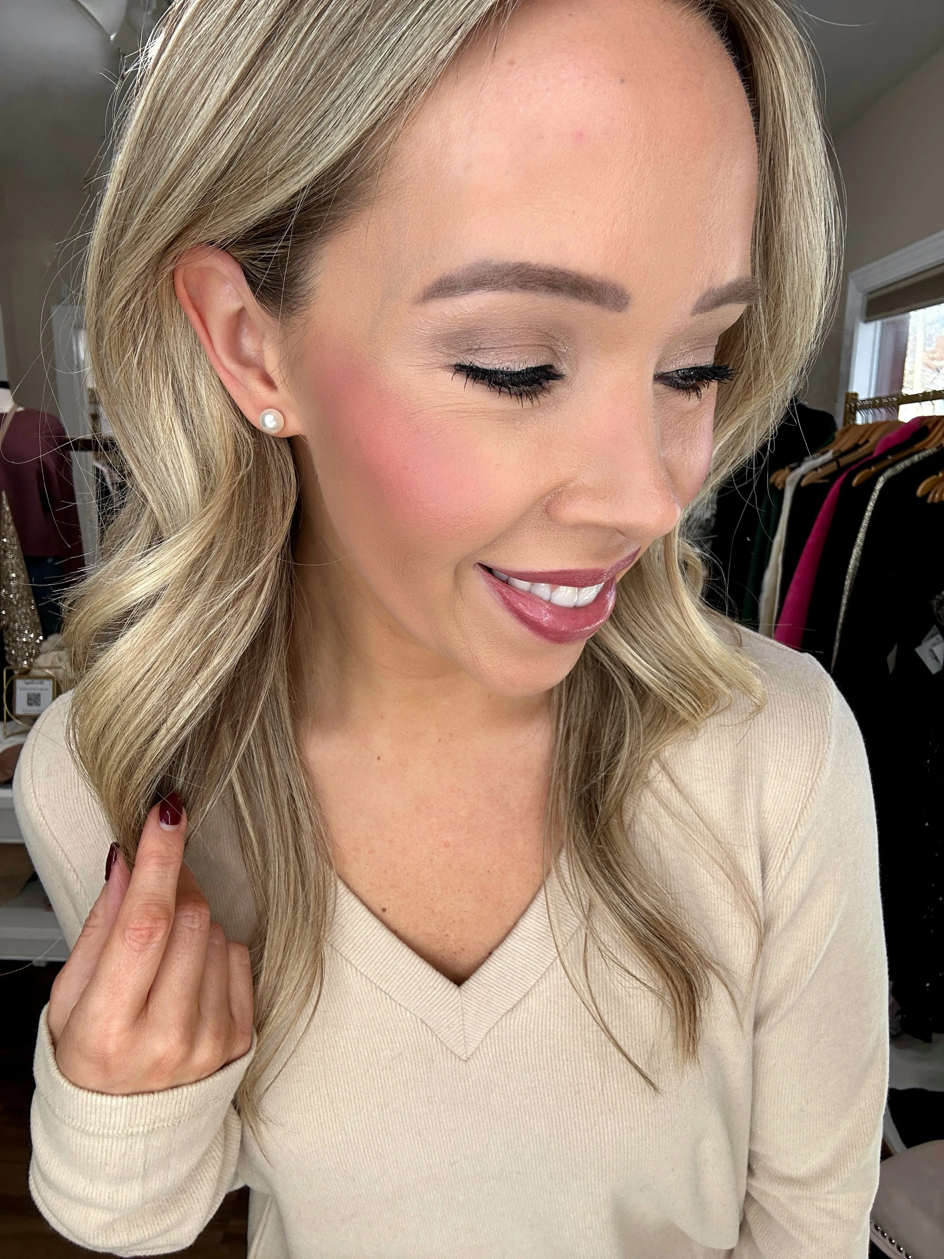 State Of Grace Pearl Stud Earrings
