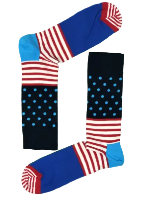 Stripe & Dots Sock