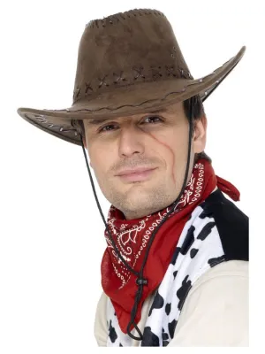 Suede Look Cowboy Hat,