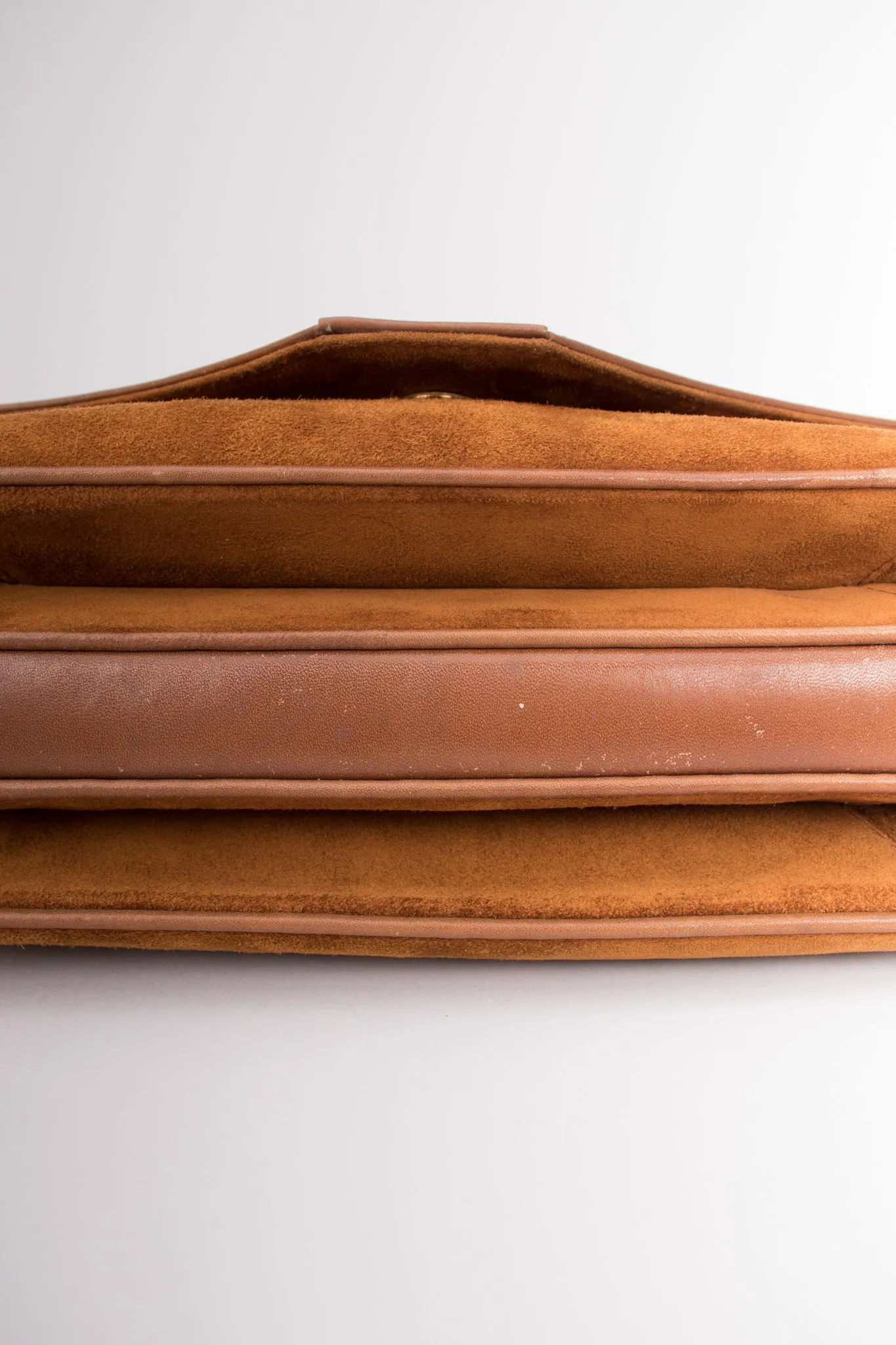 Suede Shoulder Flap Bag