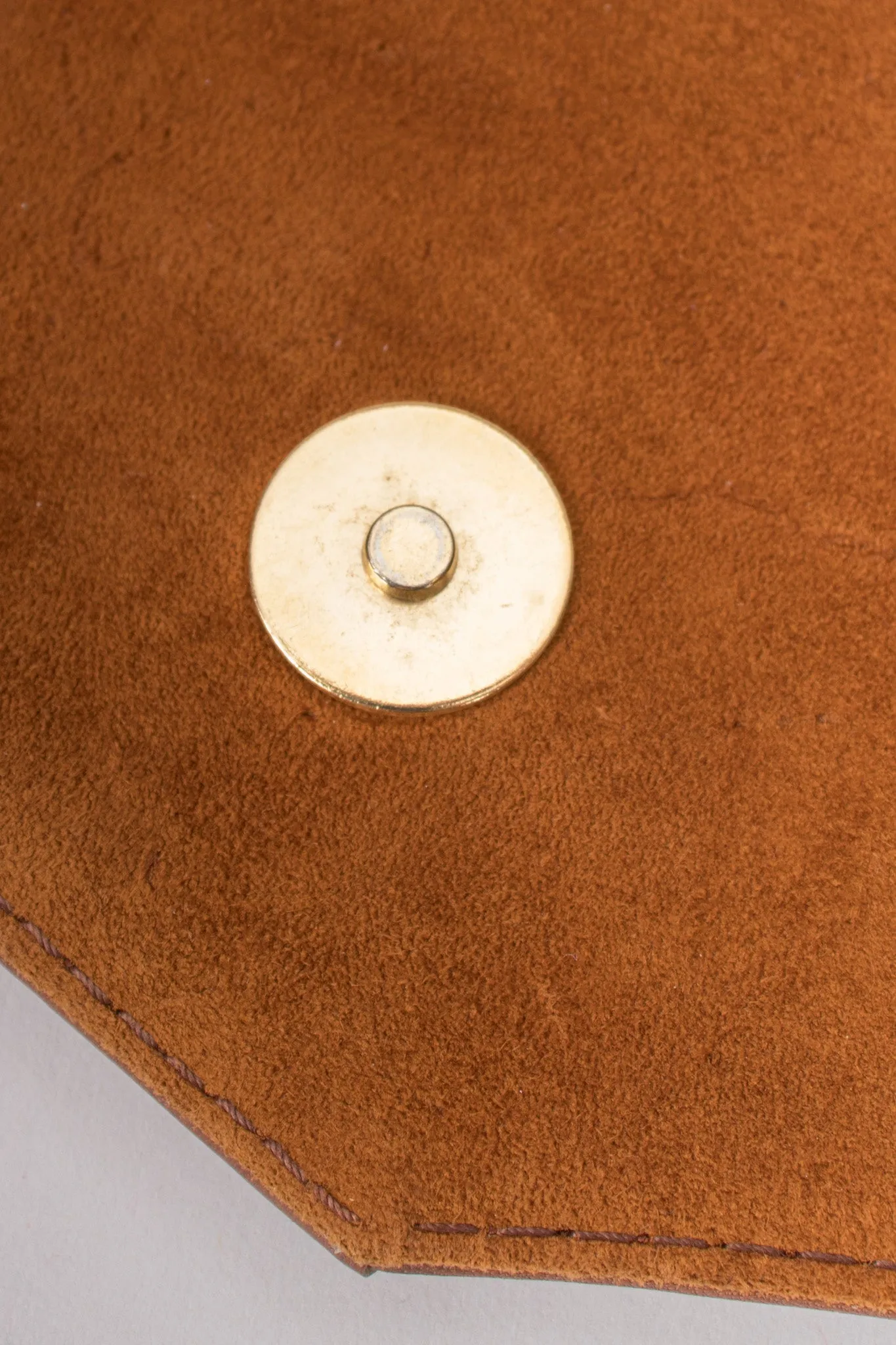 Suede Shoulder Flap Bag