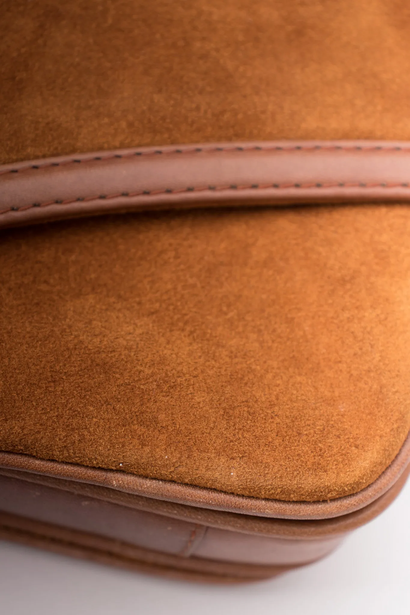 Suede Shoulder Flap Bag
