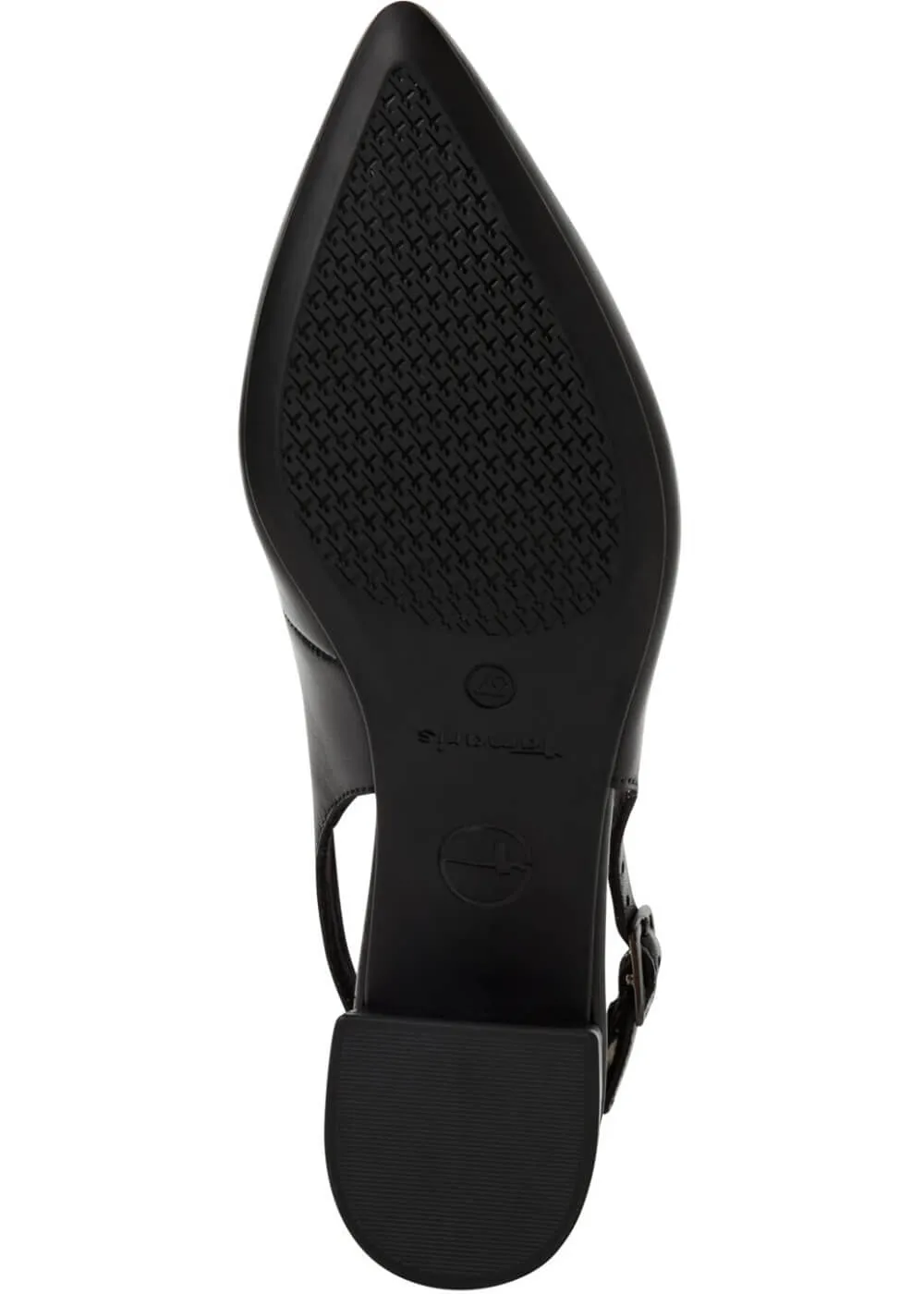 Tamaris Kaylee Slingback Leather Pumps Black