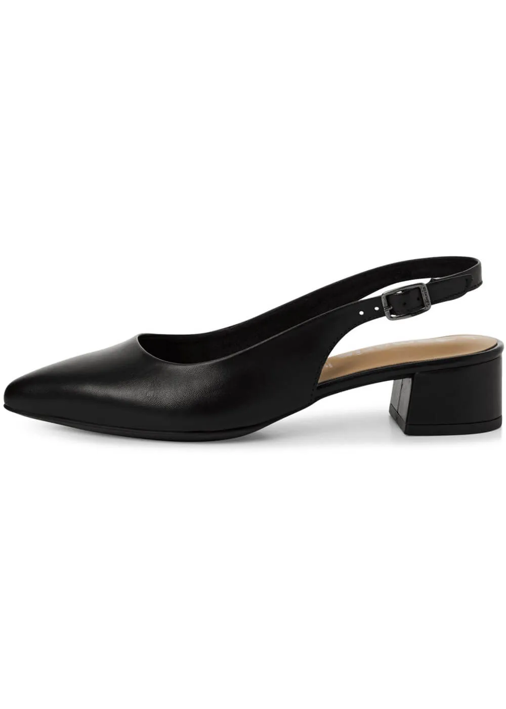 Tamaris Kaylee Slingback Leather Pumps Black