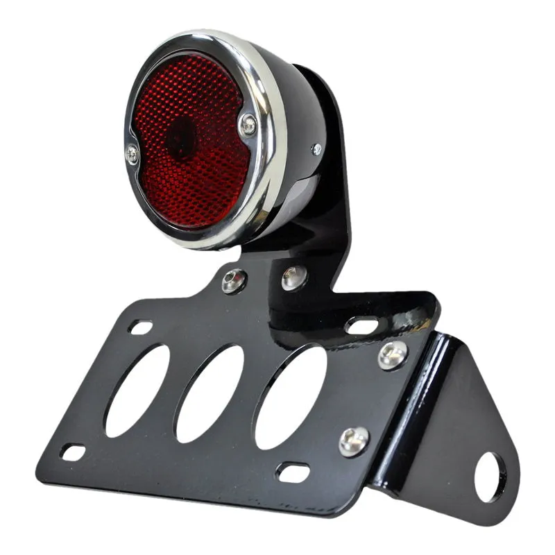 TC Bros. Black 33 Ford Replica Side Mount Tail Light/License Plate Bracket