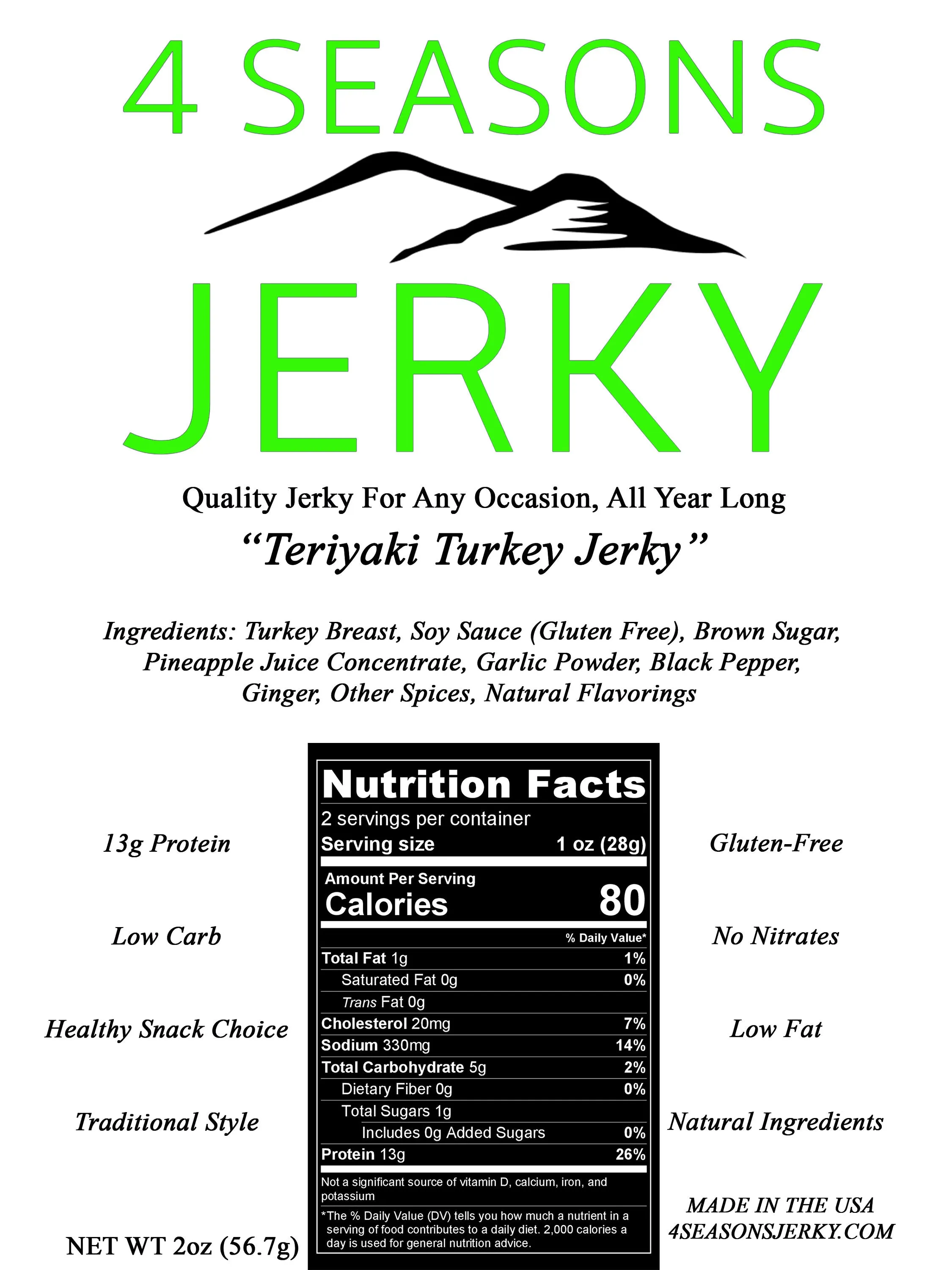 Teriyaki Turkey Jerky