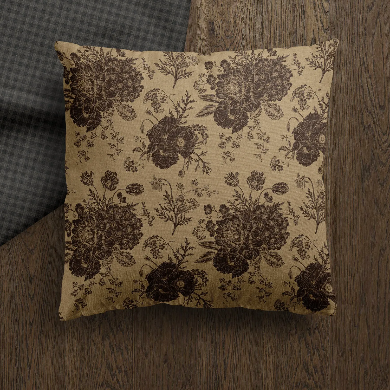 Thalassa | Vintage Style Floral Throw Pillow Cover
