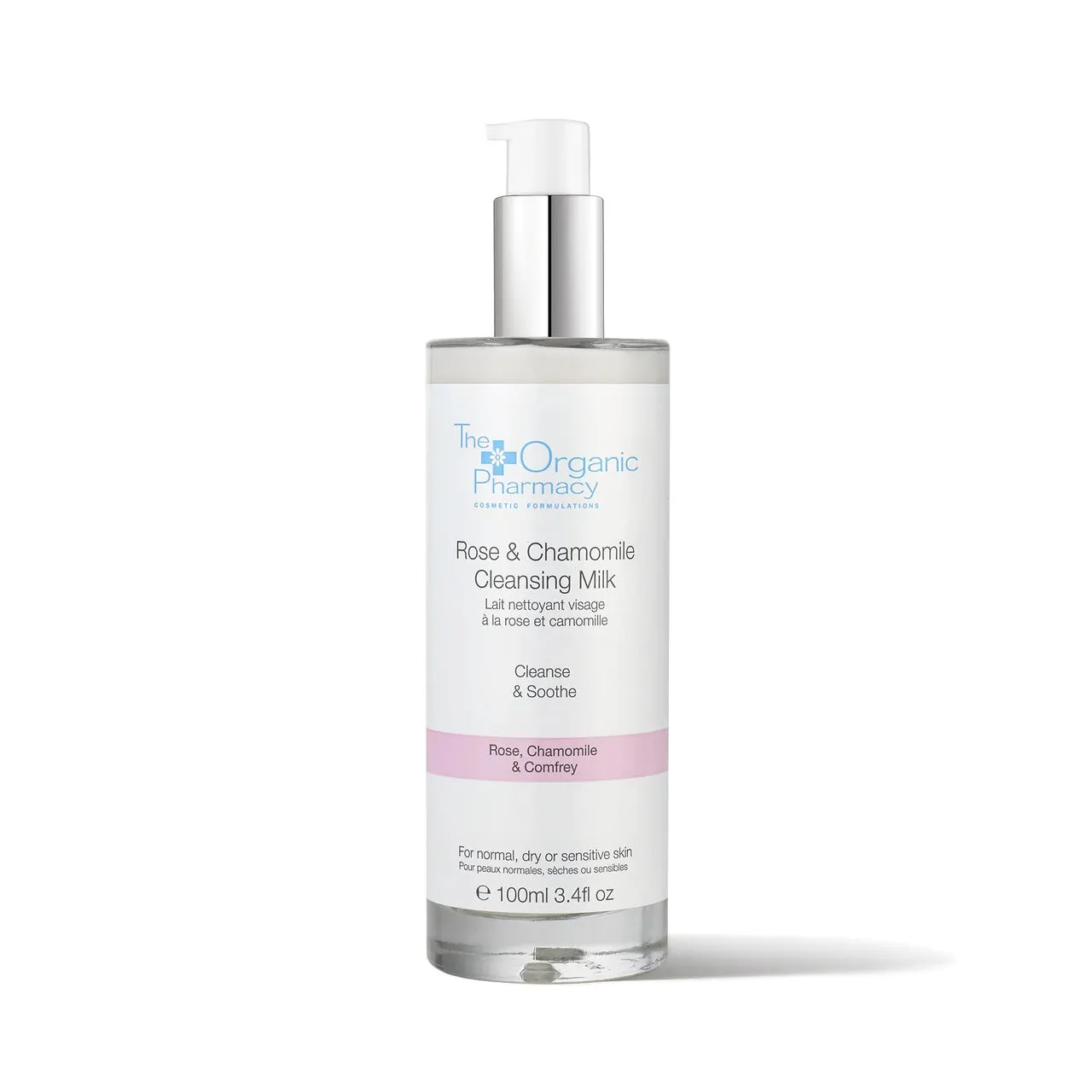 The Organic Pharmacy Rose and Chamomile Cleansing Milk 100ml Exp: 02/27