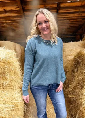 Thea Teal Sweater