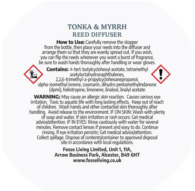 Tonka & Myrrh Reed Diffuser Refill 200ml