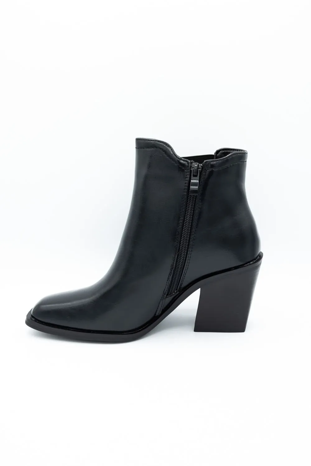 Top Moda Karen Buckle Booties for Women in Black | KAREN-8 BLACK