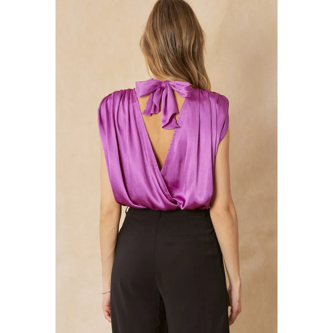 Tucked in All Day Body Suit in Orchid