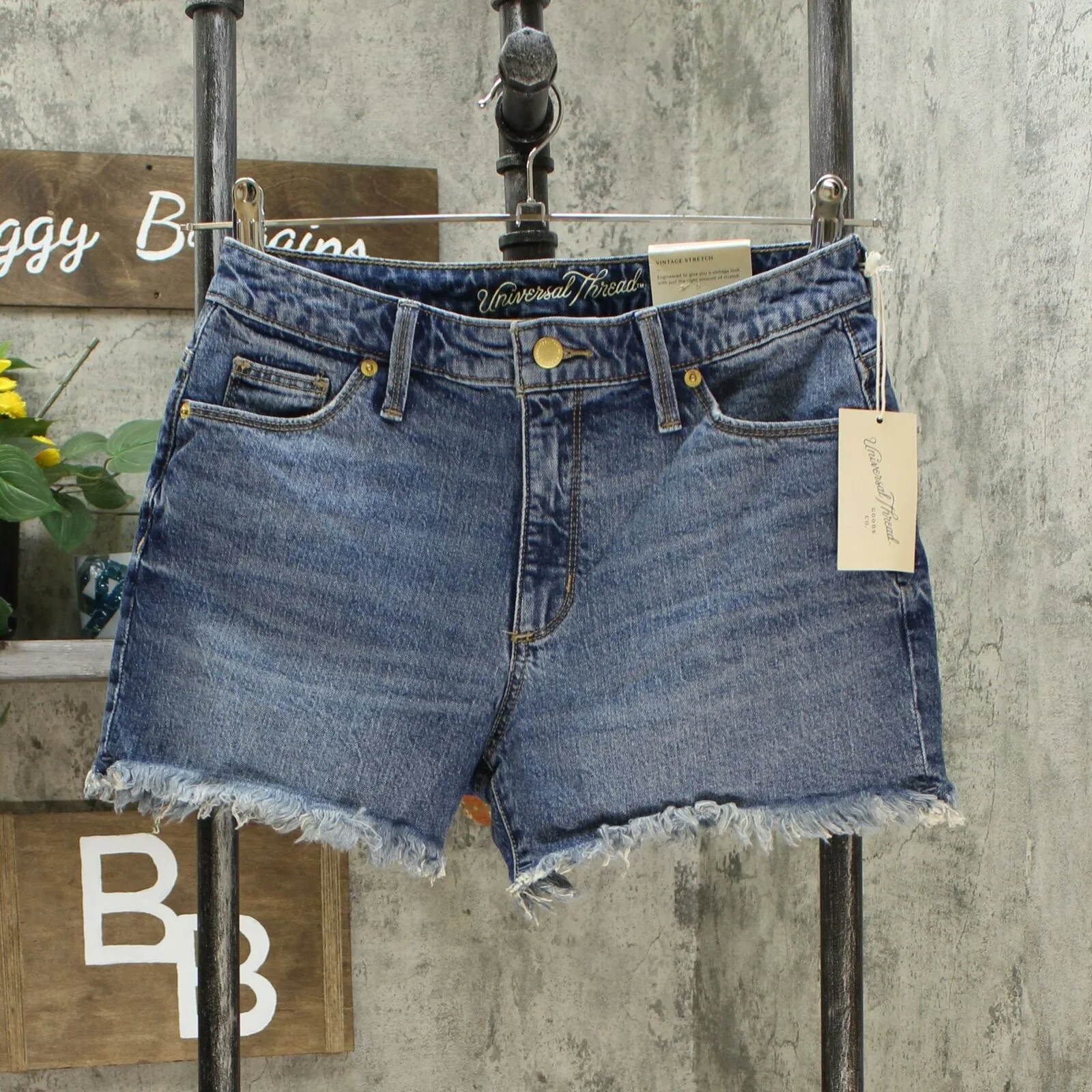 Universal Thread Women's High Rise Distressed Jean Shorts