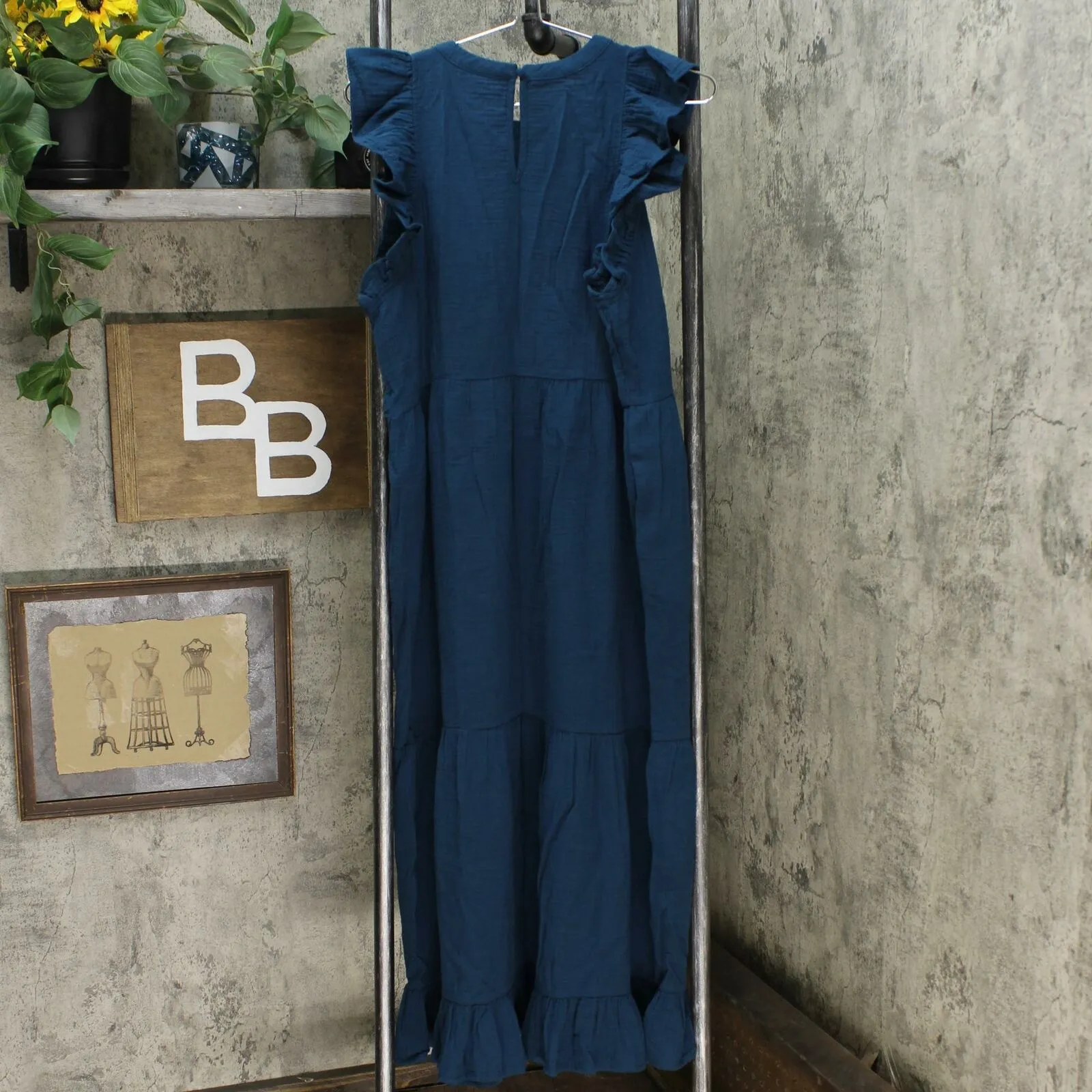 Universal Thread Women's Sleeveless Tiered Ruffle Maxi Dress