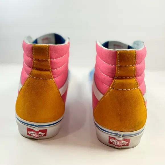 VANS SK8-HI (Suede/ Canvas) Multi/ Bright Mens Size 10