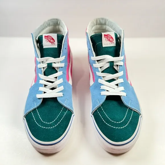 VANS SK8-HI (Suede/ Canvas) Multi/ Bright Mens Size 10
