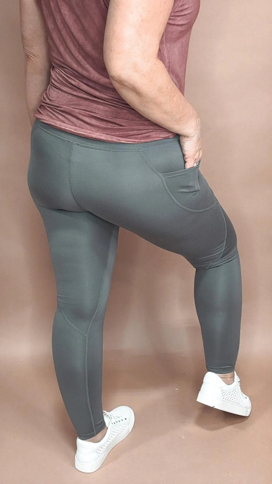 Venice Cloud Leggings in Pewter