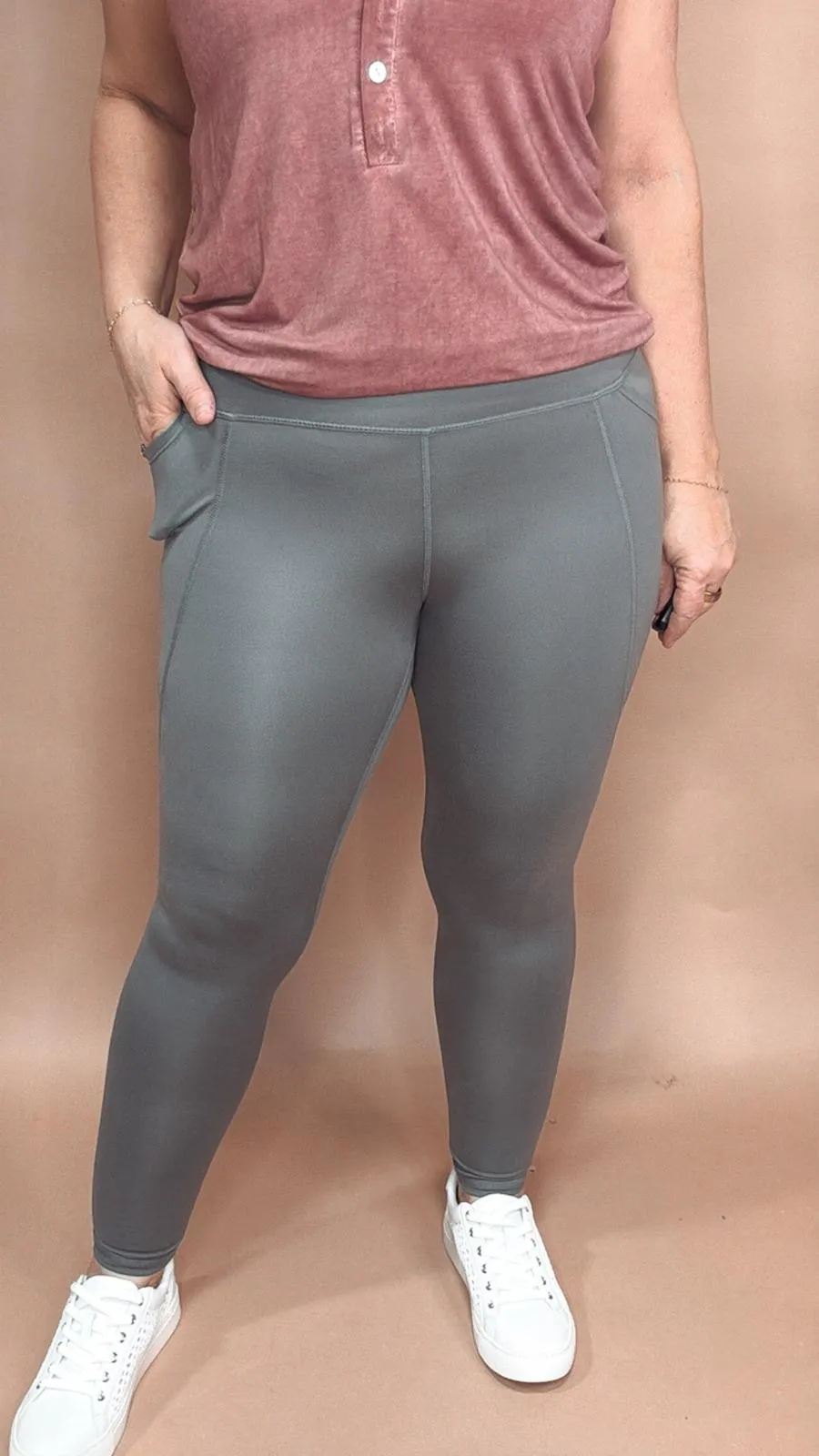 Venice Cloud Leggings in Pewter